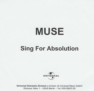 German Sing For Absolution promo CD (front)